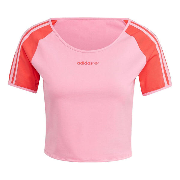 

Футболка (WMNS) Adidas originals Island Club Short T-Shirt 'Pink', розовый