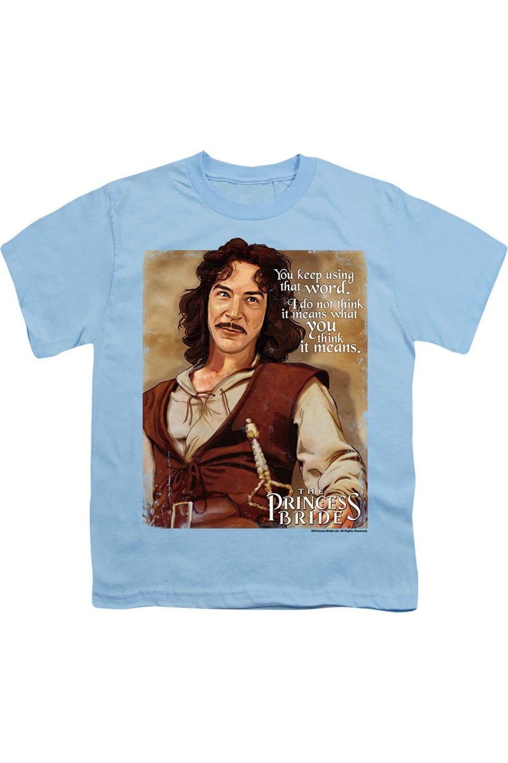 

Футболка с коротким рукавом для детей "Принцесса-невеста" Gildan, светло-голубой