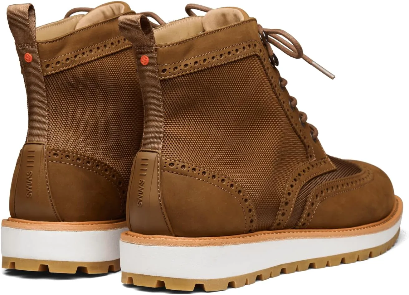 Мужские ботинки SWIMS Vigo Wingtip Brogue, роскошная водоотталкивающая кожа и нейлон — фото 2