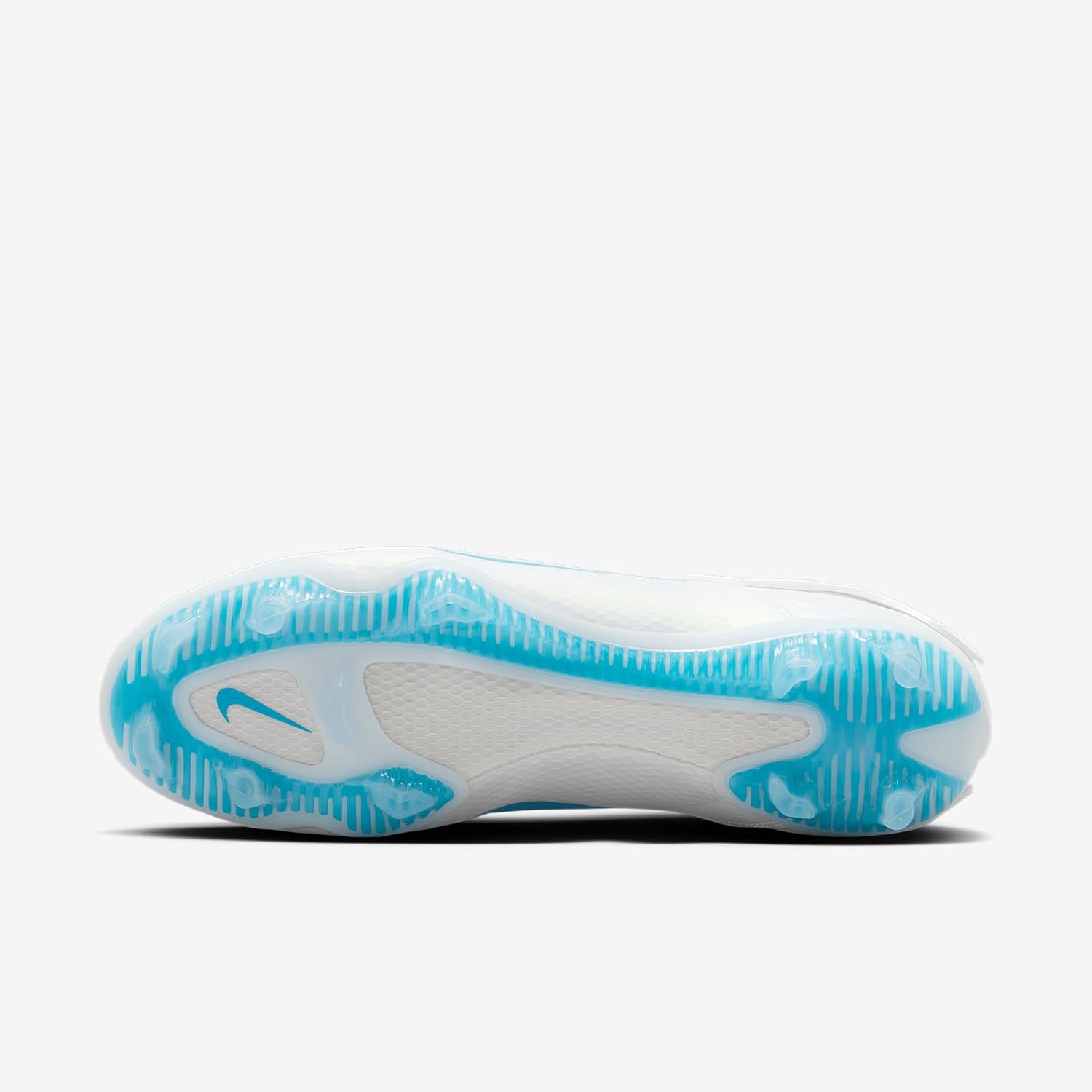 Бутсы для лакросса Nike Huarache 9 Elite Low для мужчин, White/Vivid Blue/Volt — фото 2