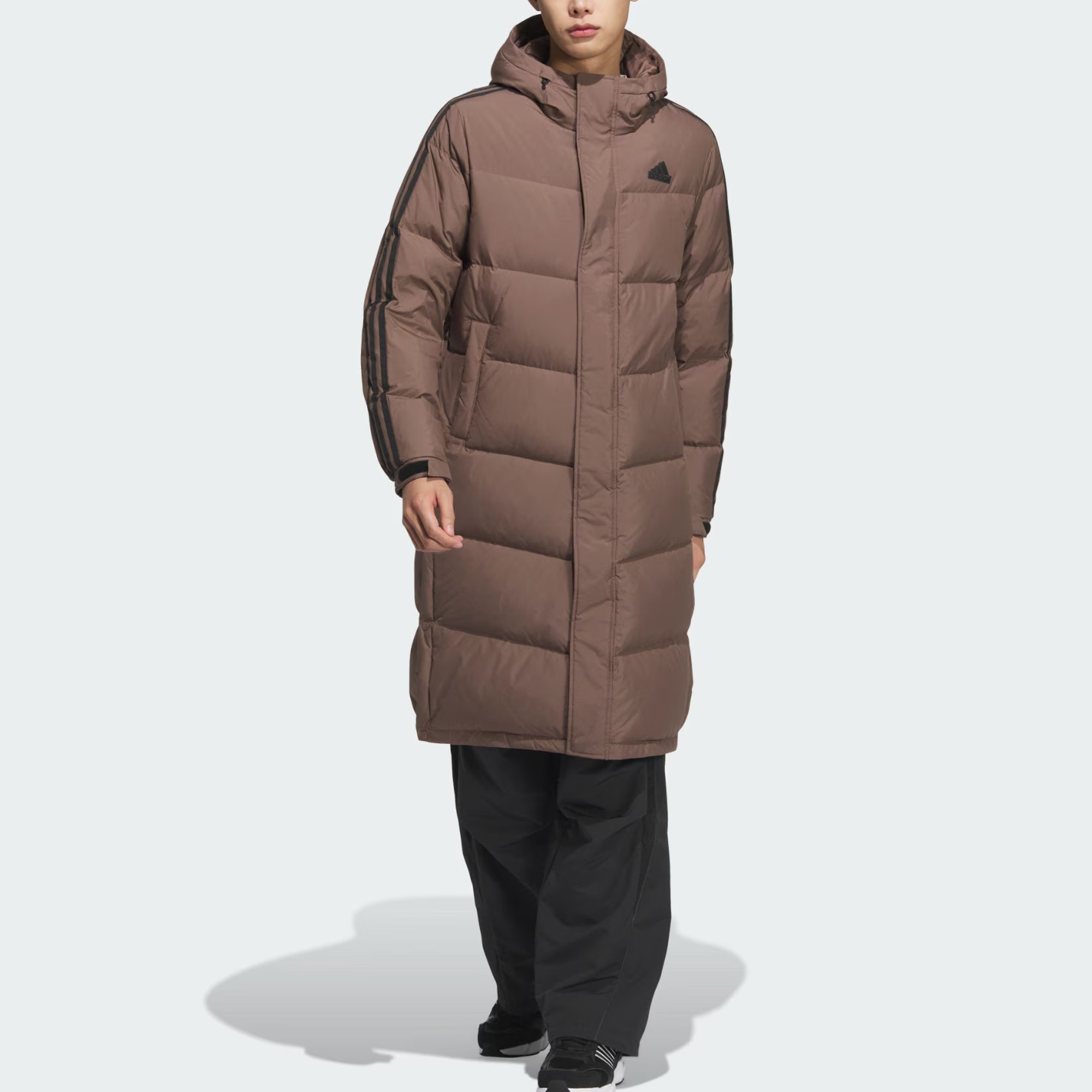 Длинное пуховик Unisex Stratum Темный Землисто-Коричневый Adidas — фото 3