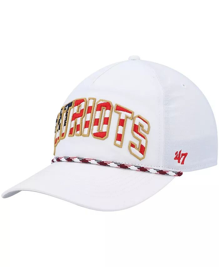 

Мужская белая кепка New England Patriots Hitch Stars and Stripes Trucker Adjustable '47 Brand