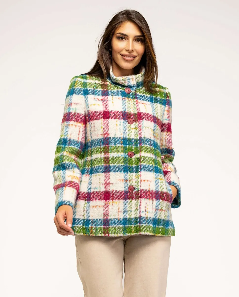 

Женская куртка с воротником и пуговицами Fsh, мультиколор