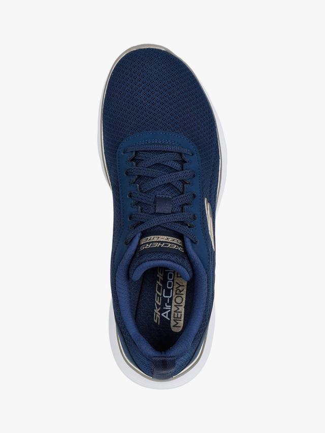 Flex Appeal 5.0 Uptake кроссовки на шнуровке Skechers, Navy/Gold — фото 4
