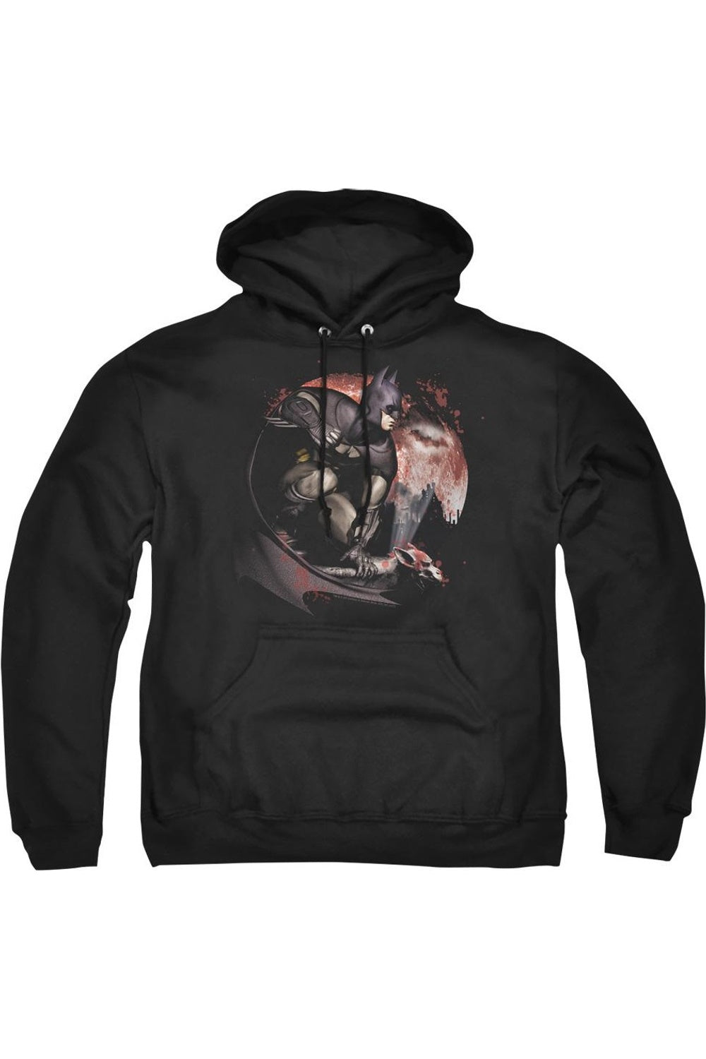 

Толстовка с капюшоном Batman Arkham City Blood Moon для взрослых Gildan, черный