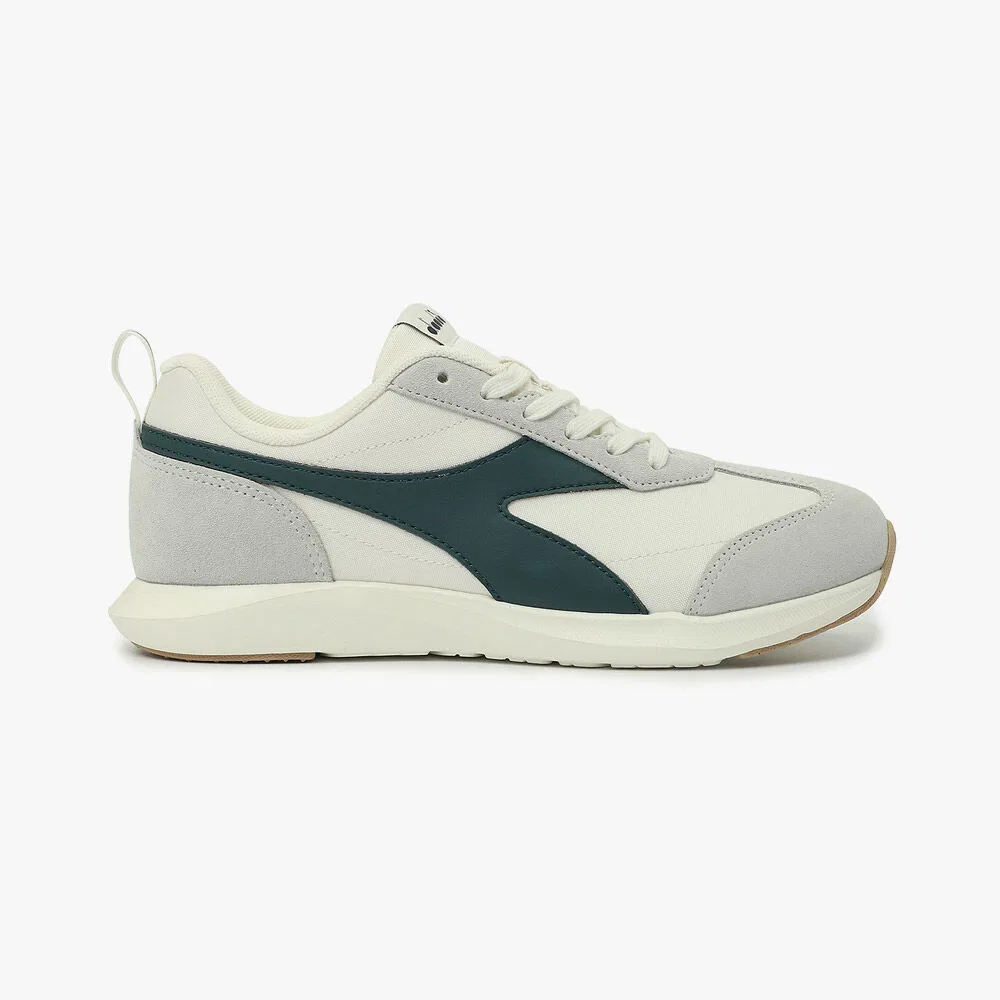 Мужские низкие кеды Avio белые с зелёным от Diadora — фото 2
