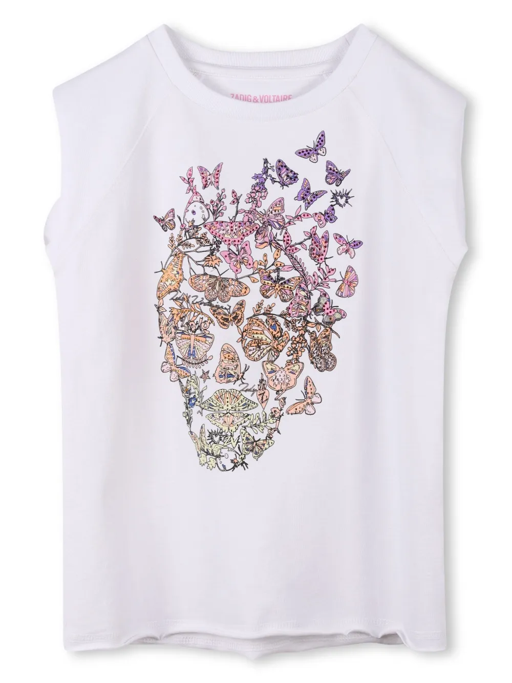 

Топ с принтом Zadig & Voltaire Kids, белый