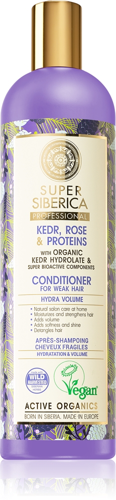 

Кондиционер для объема ослабленных волос «Кедр, роза и протеин» Natura Siberica, 400 мл