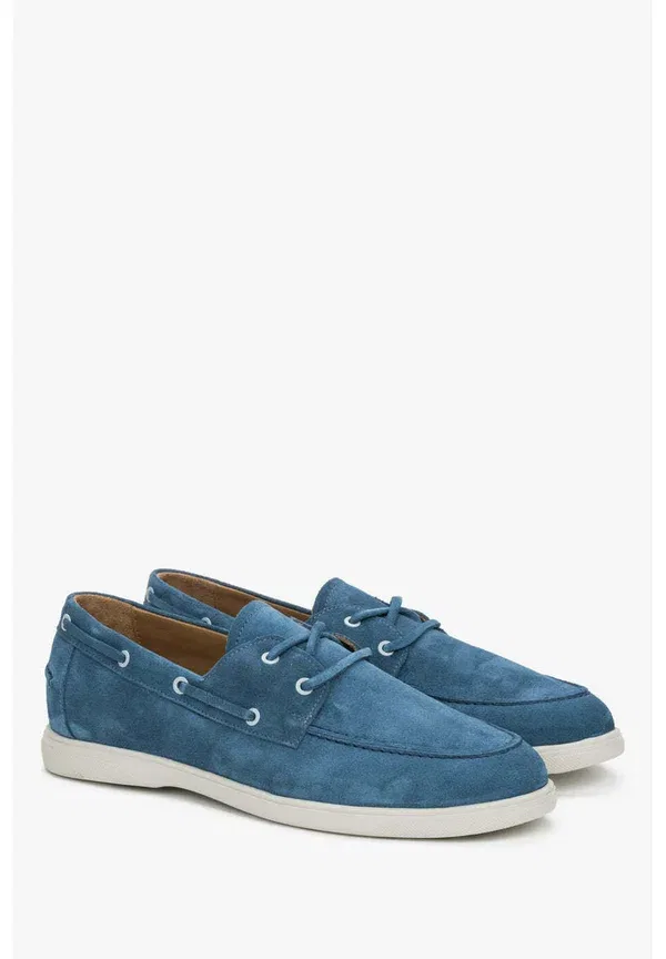 Мужские лоферы в стиле ботинок для парусного спорта Estro er00119619 40 boat shoes, синий — фото 2