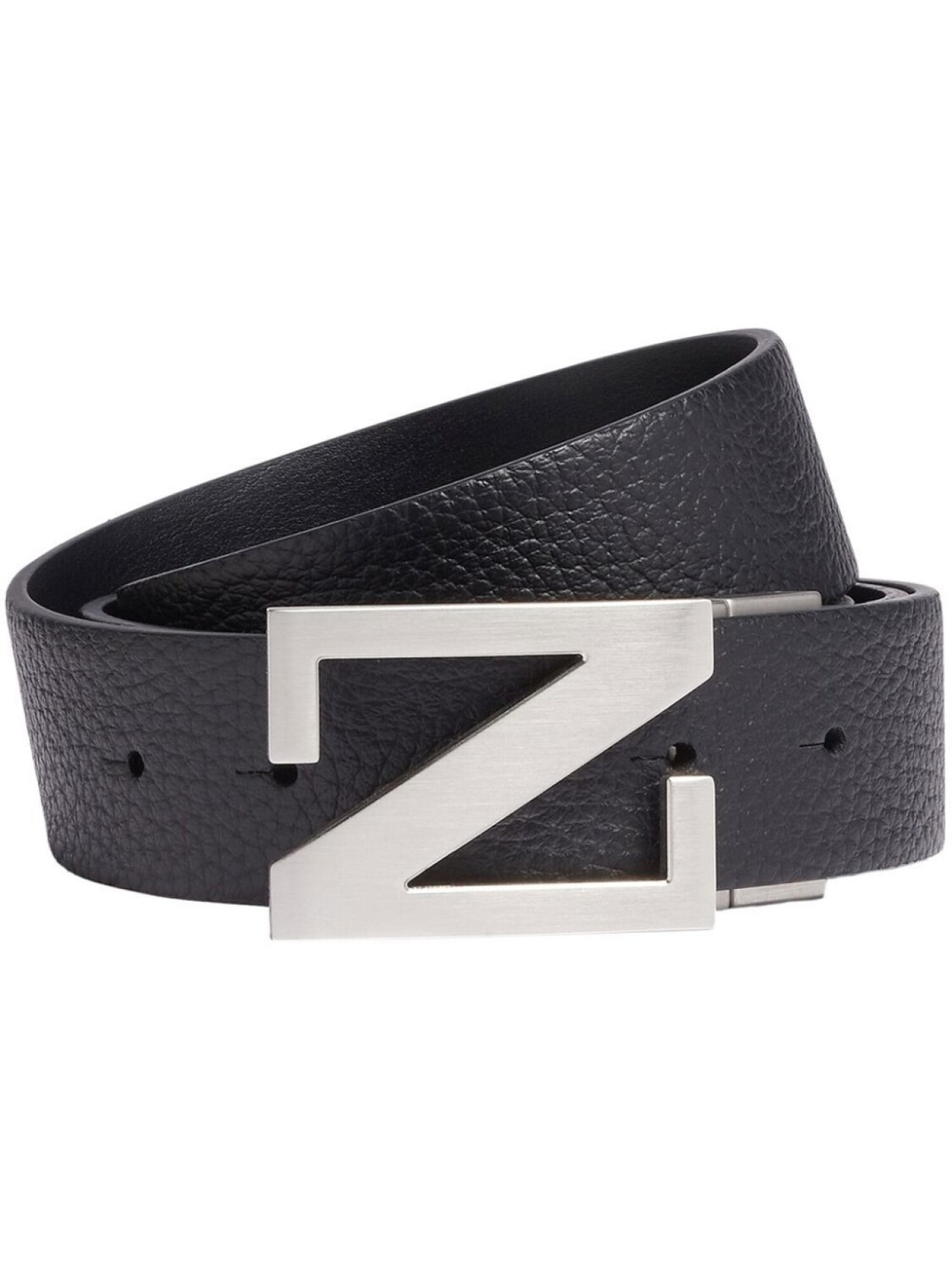 

Zegna двусторонний ремень, черный