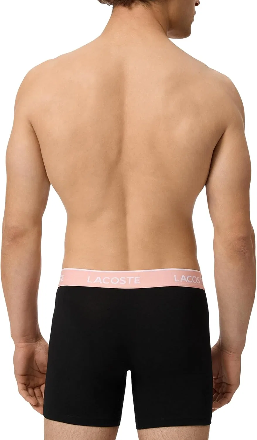 Боксеры Lacoste Cotton Stretch Essentials 5-pack, набор из 5 пар, хлопок/эластан, черный/майами/львиный/пекан — фото 3