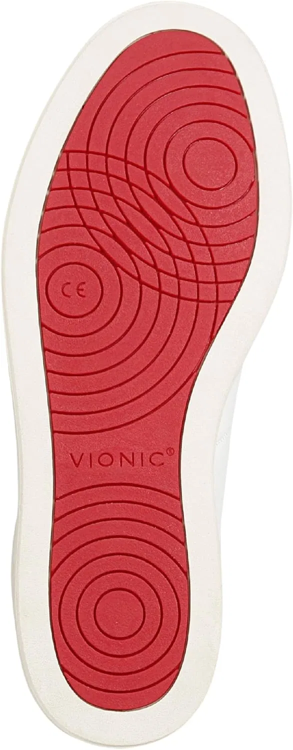 Кроссовки Vionic Lucas Court Men's Oxfords, 2-Cream White Red Leather — фото 3