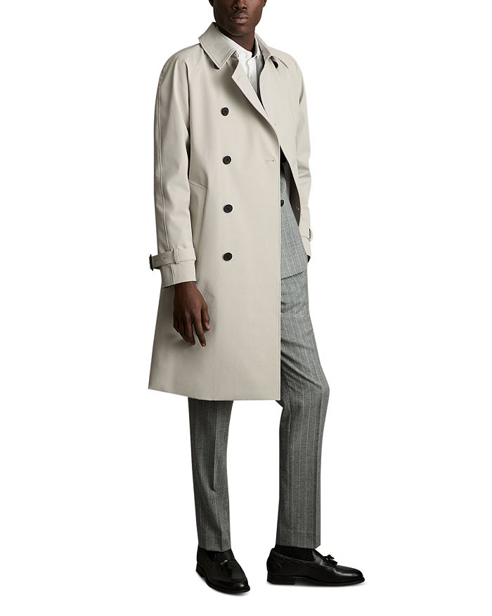 

Длинное верхнее пальто из нейлоновой смеси Scramble REISS, коричневый/бежевый