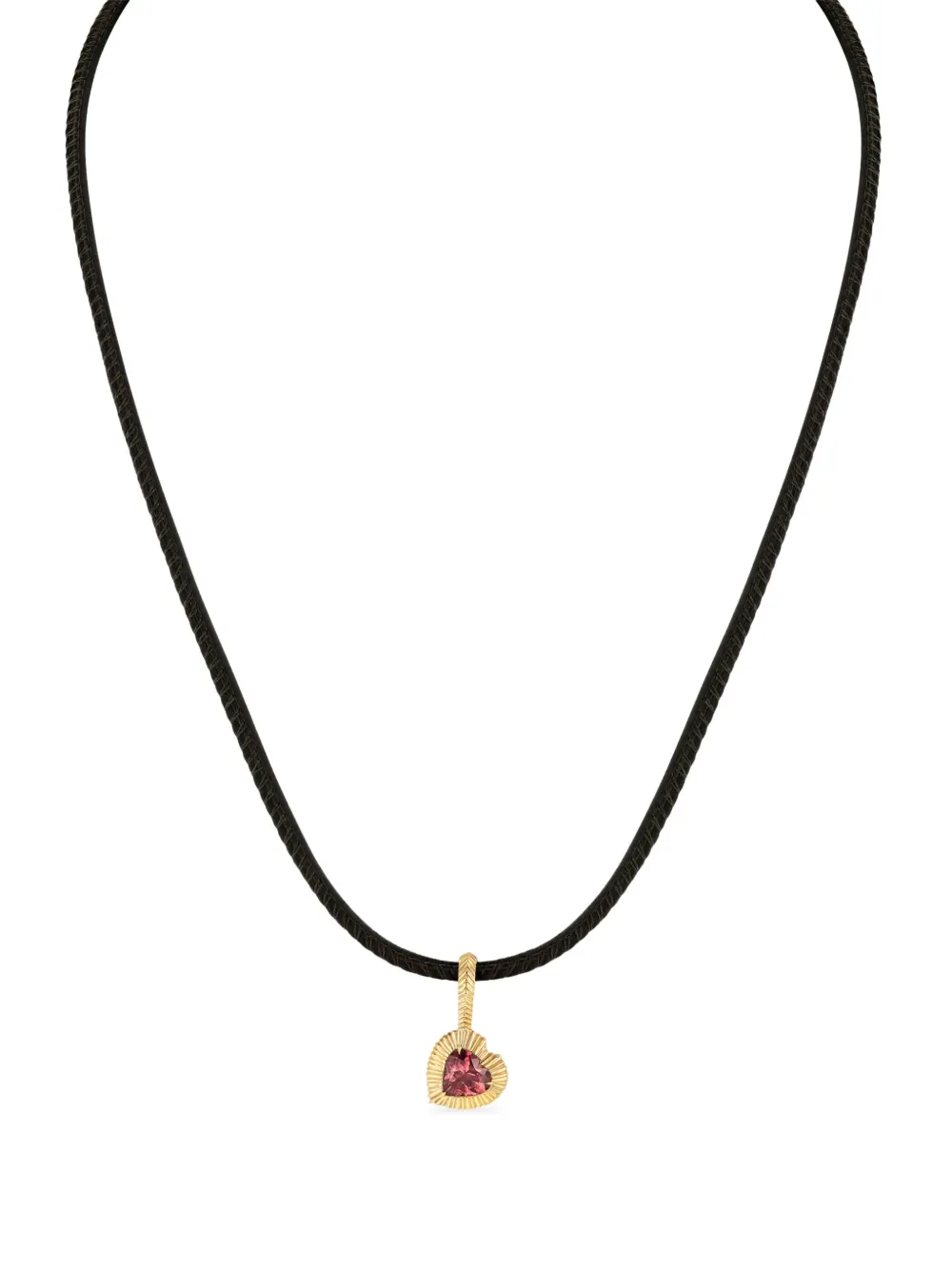 

Колье Heart из желтого золота с турмалином Lizzie Mandler Fine Jewelry, золотой