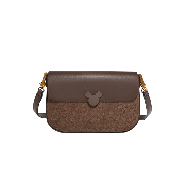

Сумка через плечо Mickey из искусственной ткани, женская, стандартного цвета, кофейного оттенка Disney, коричневый