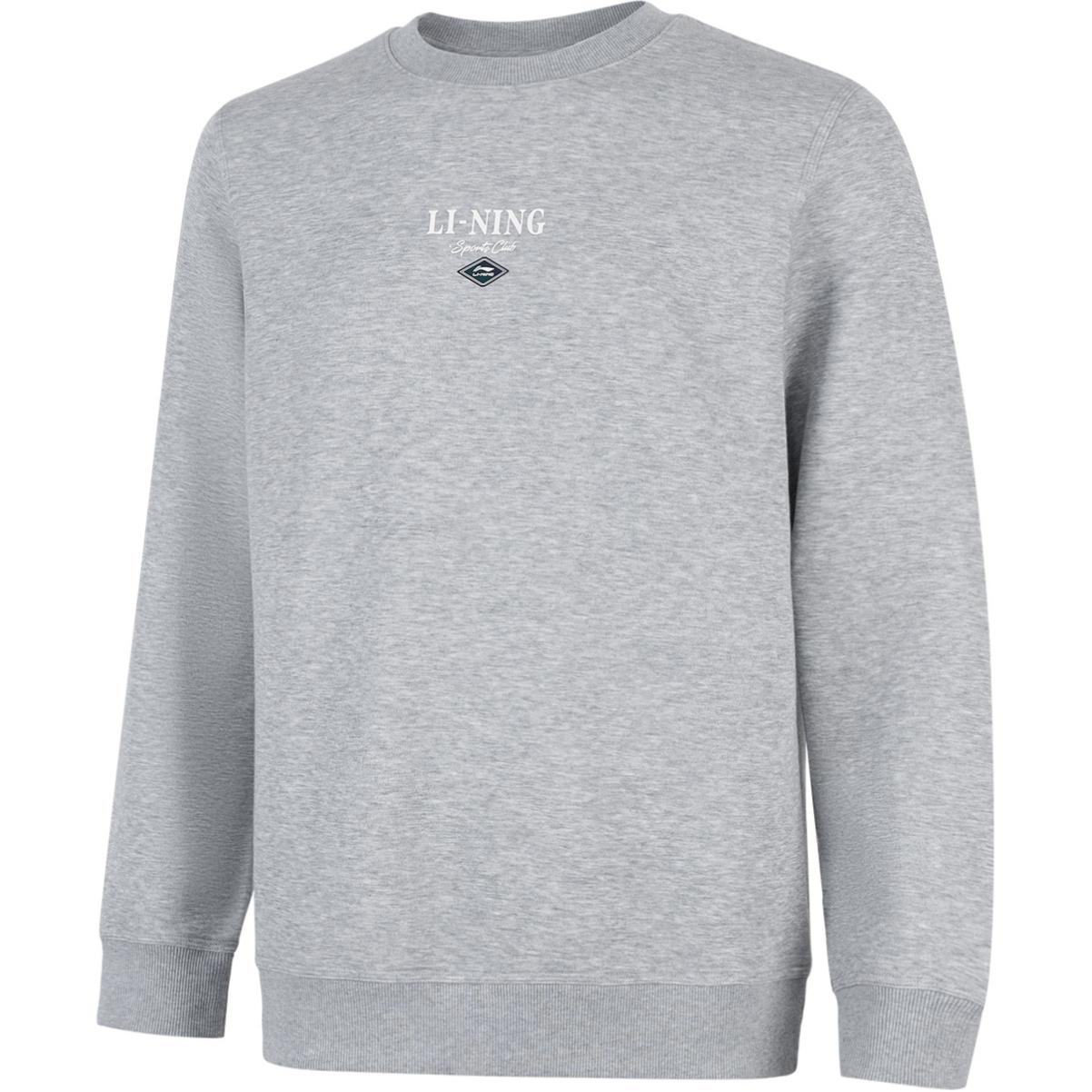 

Мужская толстовка LiNing Sports Life Collection BC17, цвет серый меланж