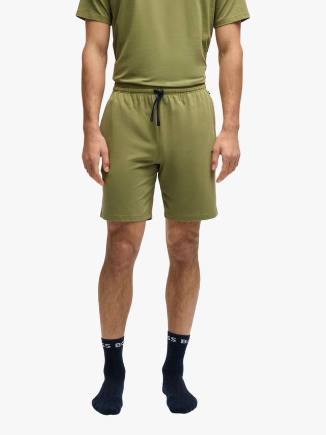

Шорты из эластичного хлопкового джерси HUGO BOSS, цвет Medium Green