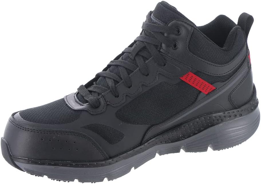 Мужские кроссовки Skechers Arch Fit Sr - Bensen с усиленным носком, черный — фото 4