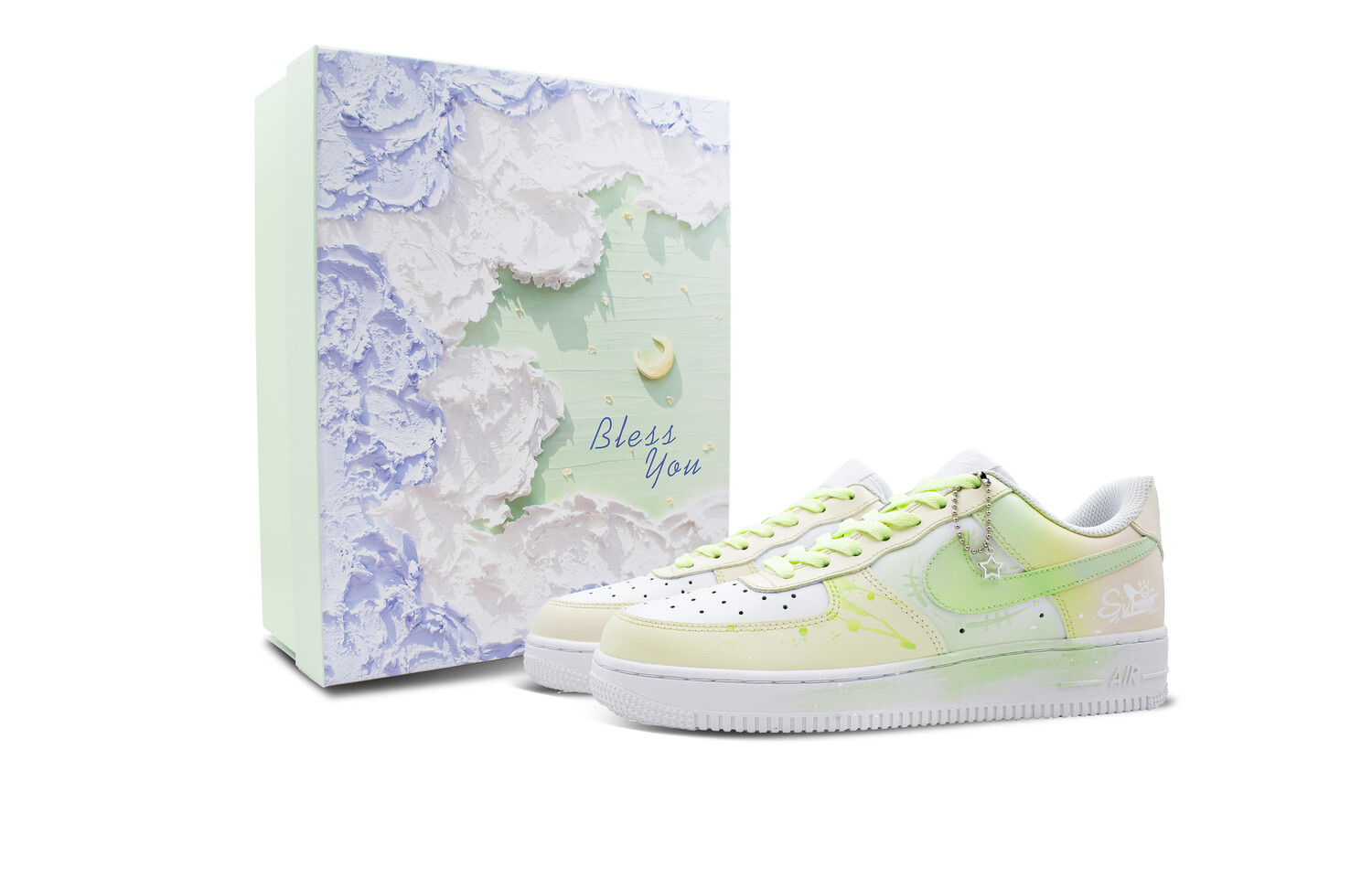 

Кроссовки Nike Skateboarding Shoes Unisex Low-top Green/White, светло-зеленый