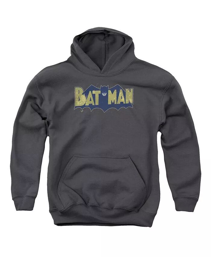 

Толстовка с капюшоном и винтажным логотипом для мальчиков и подростков Batman, серый