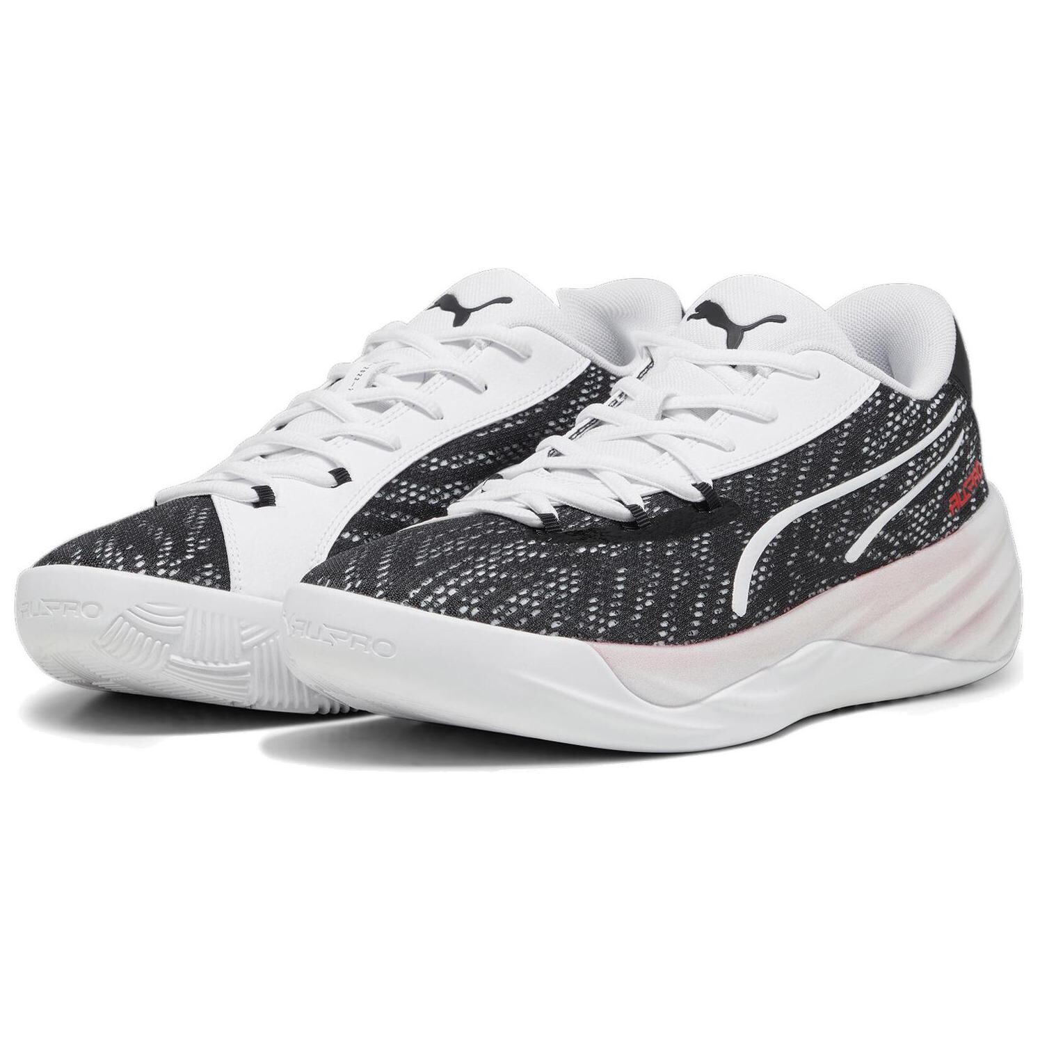 Мужские баскетбольные кроссовки Puma All-Pro Nitro, Черно-белый — фото 3