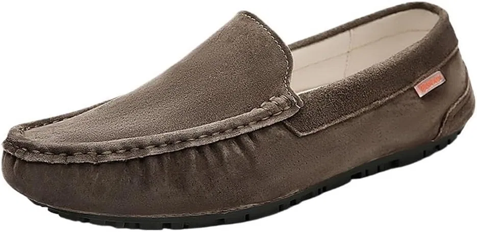 Мокасины замшевые, Chrome, Men's Vintage Suede Loafers Slip-on DHFIRUFSHLO