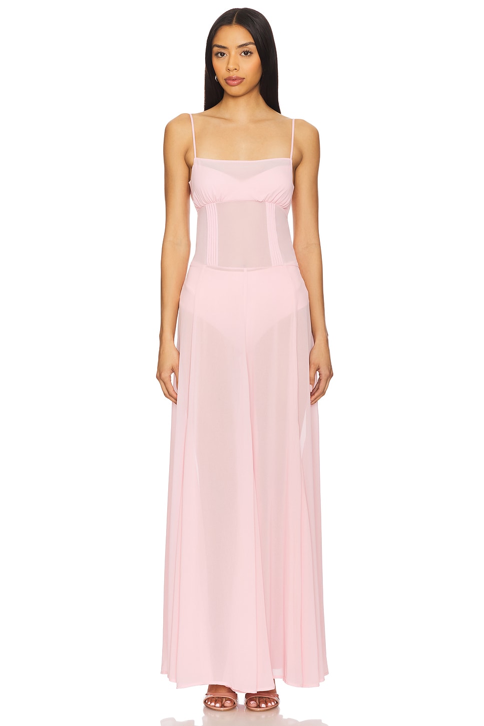 

Длинное платье Dia Camila Coelho, baby pink