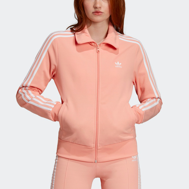 Куртка женская оранжево-розовая Adidas Originals — фото 4
