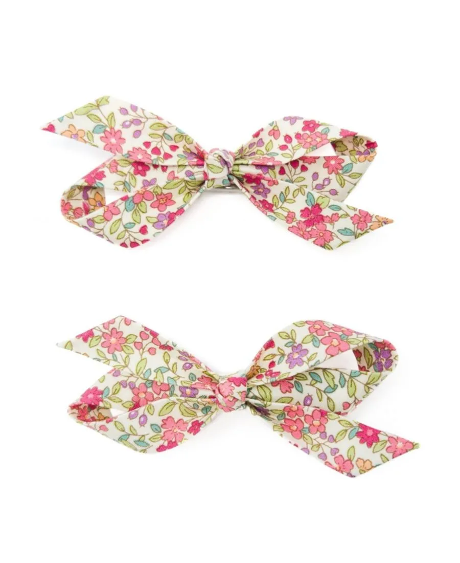 Набор из 2 заколок-бантиков для девочек Puttisu, Floral Garden