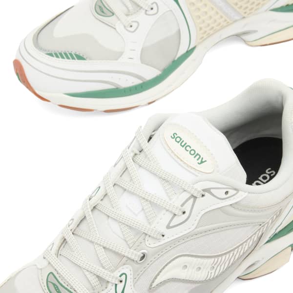 Проугрид Триумф 4 кроссовки Saucony, светло-бежевый и зеленый — фото 3