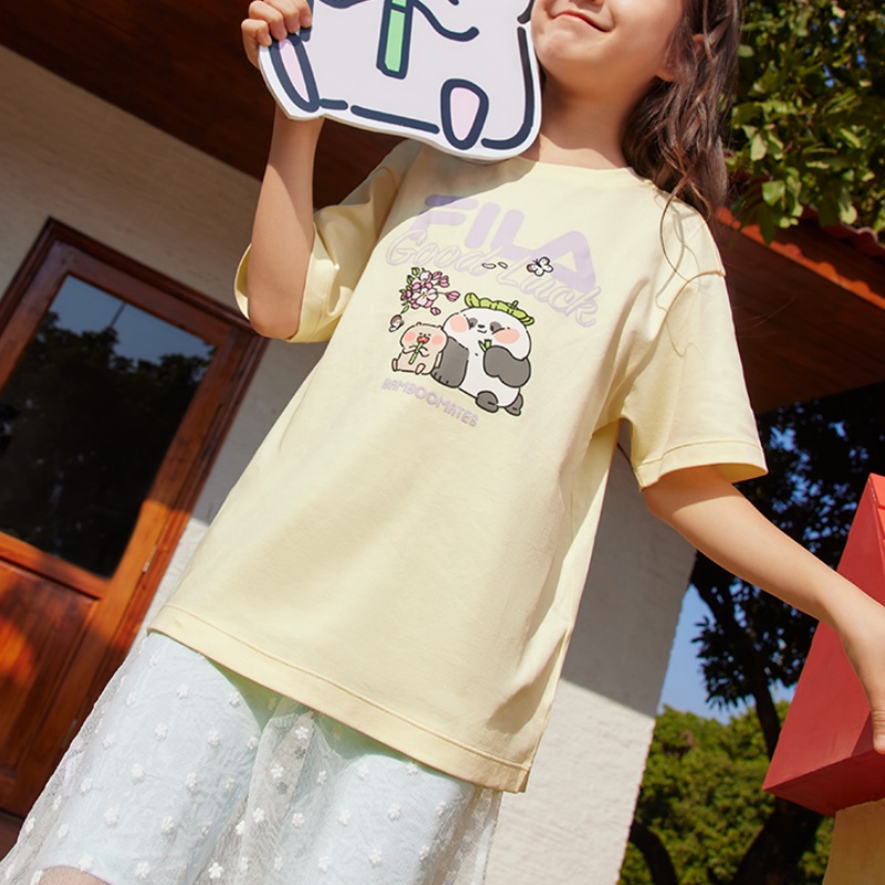 FILA KIDS Футболка Bamboomates Radiant Yellow детская — фото 4