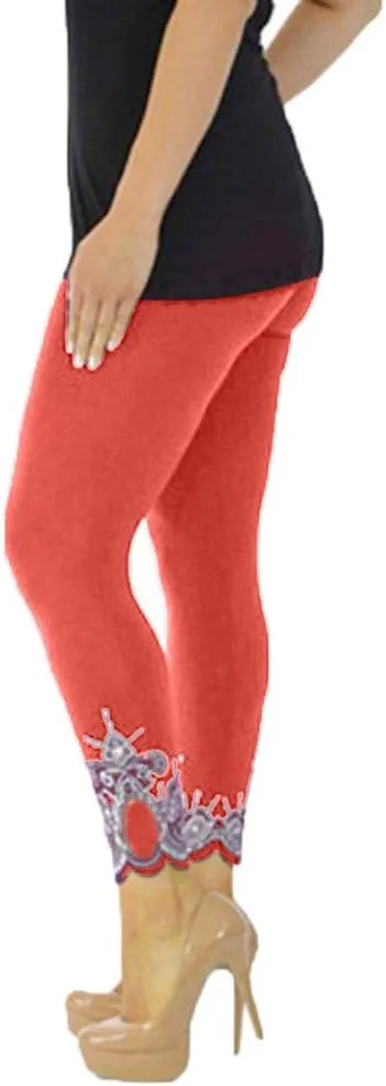 

Плюс сайз леггинсы для женщин, Mid Rise, Bootcut, Cotton