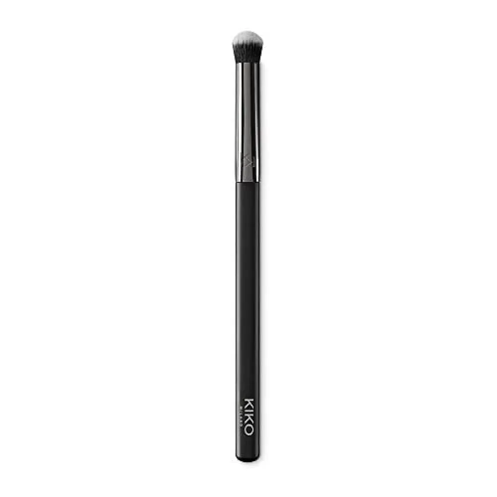Кисть для интенсивного покрытия KIKO Milano Face 02 | Кисть для лица и глаз с плотно расположенными волокнами, Black