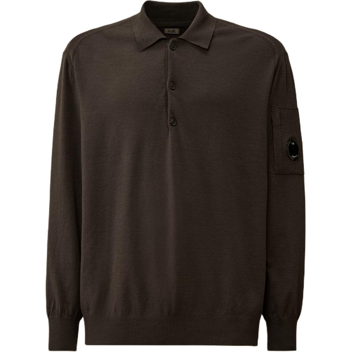 

C P Company Goggle Lens шерстяная поло C.P.Company, серый