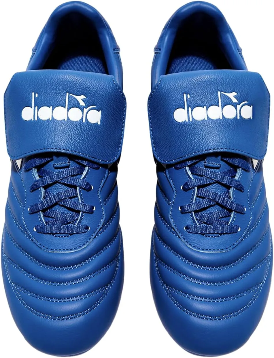 Футбольные бутсы Diadora Brasil OG LT T MDPU для мужчин - ультра-мягкая кожа, водоотталкивающая, подошва для твердого грунта, съемная стелька, белый — фото 2