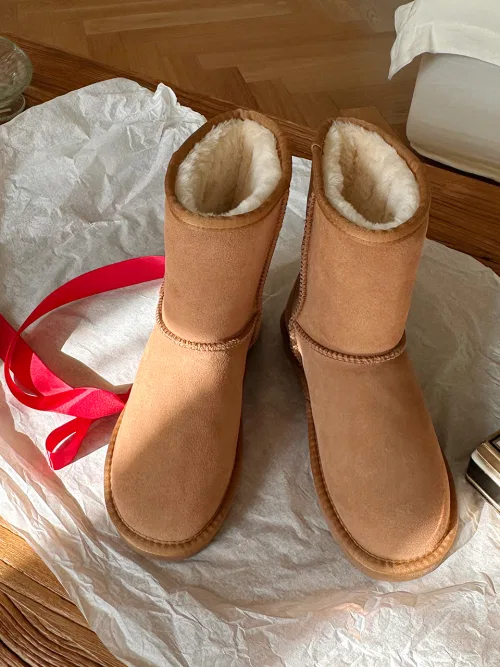 Мужские кожаные сапоги Chaco средней высоты UGG AHFU002 — фото 3