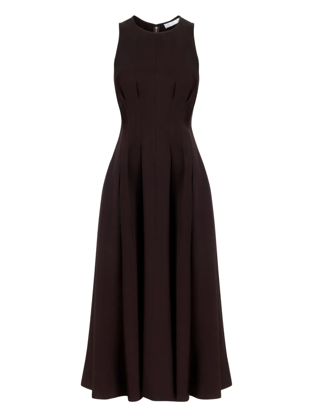 

Приталенное платье миди Bronwyn со складками Proenza Schouler White Label, коричневый