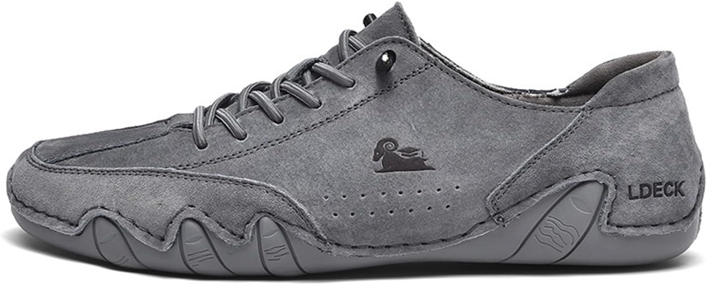 

Tzsaixeh Мужские походные кроссовки, модные кеды, повседневные беговые кроссовки, слипоны, ботинки Чукка, мужские туристические ботинки, серый