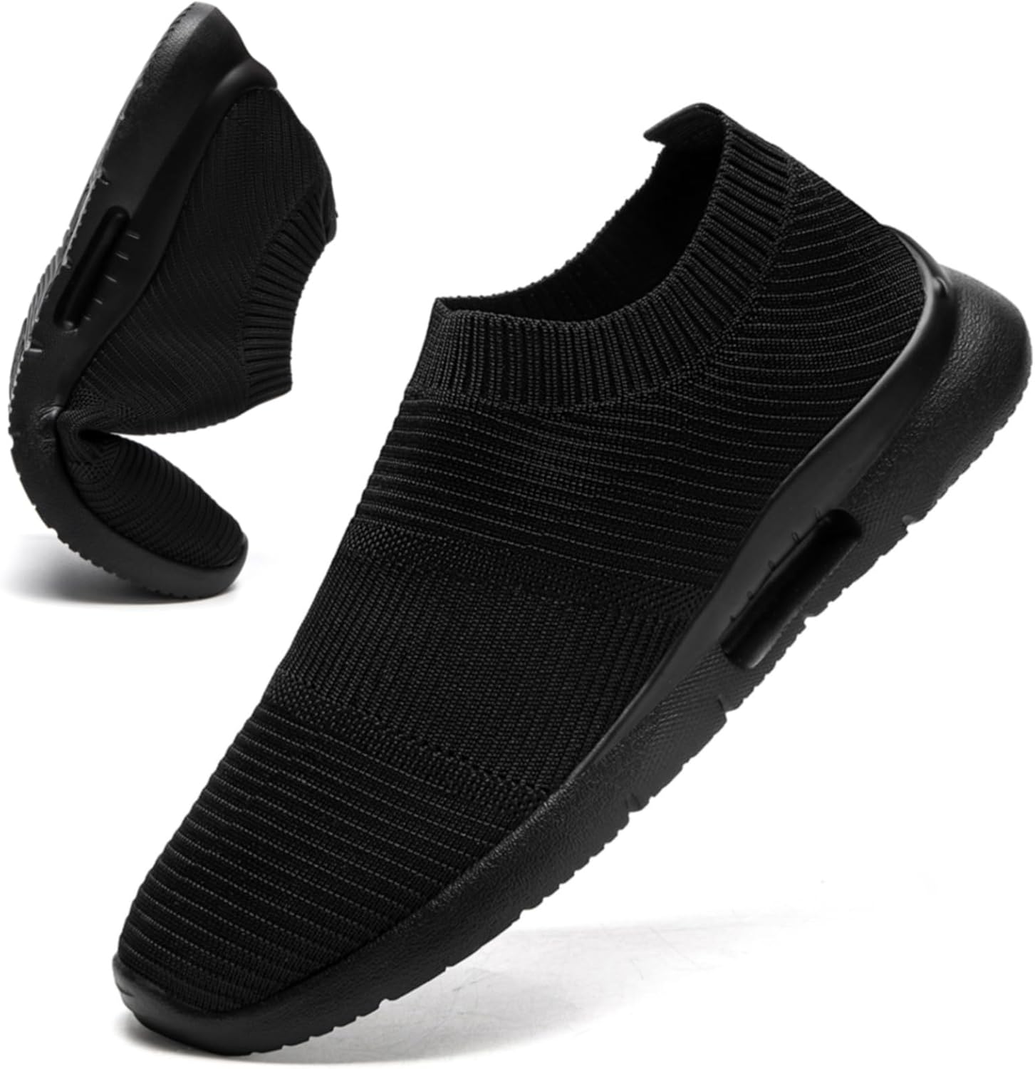 

Мужские слипоны кроссовки для тенниса, спортивные кеды, легкие повседневные летние пляжные шлепанцы Zmbcyg, черный