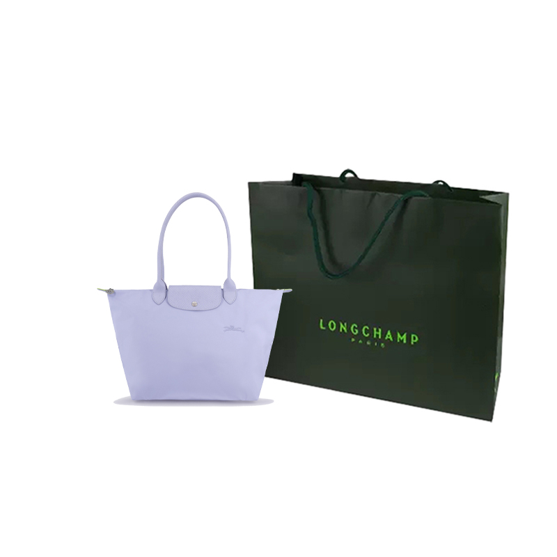 

LONGCHAMP Сумка через плечо Le Pliage Green Cow Leather Canvas женская небесно-голубая