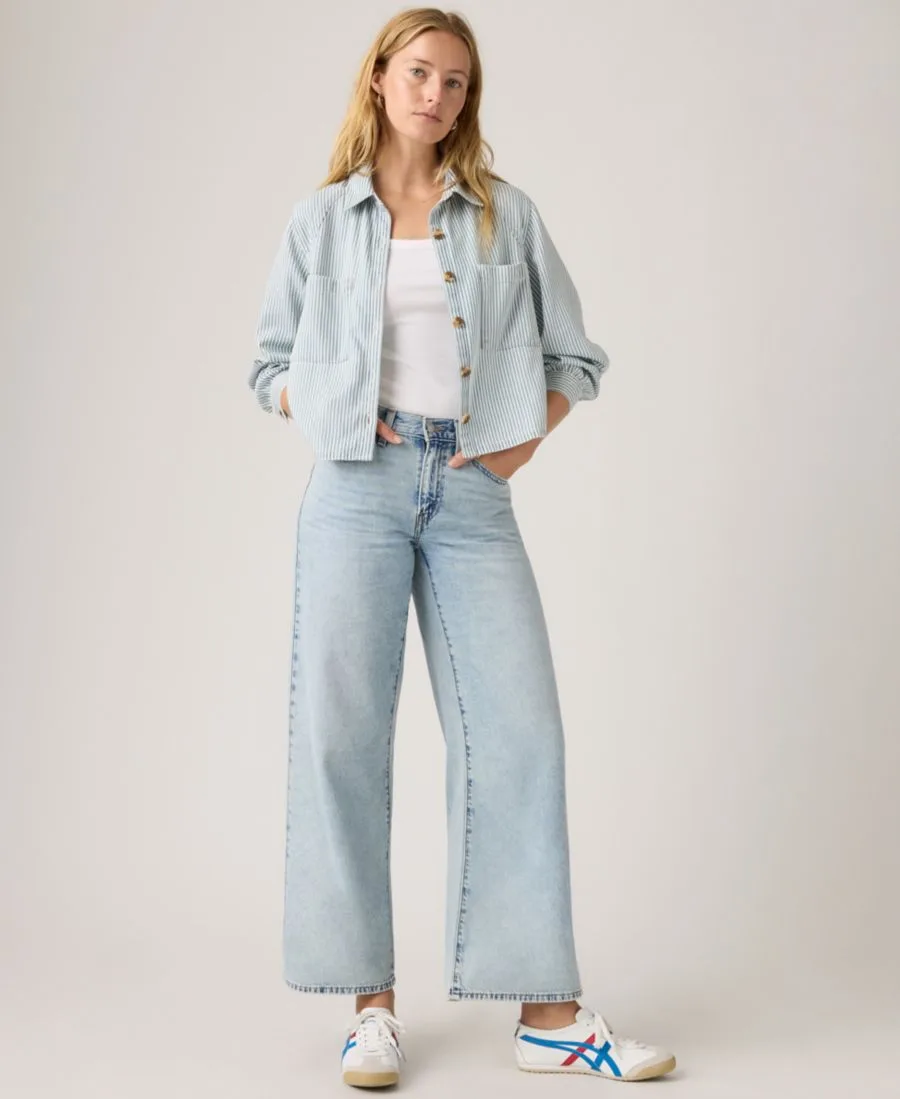 Женские джинсы средней длины с широкими штанинами до щиколотки Levi's, Main Character — фото 2