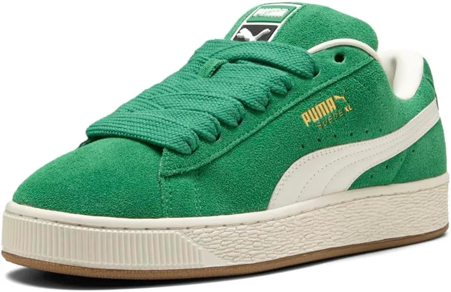 Мужские замшевые кроссовки Puma XL, зеленый/серый — фото 2