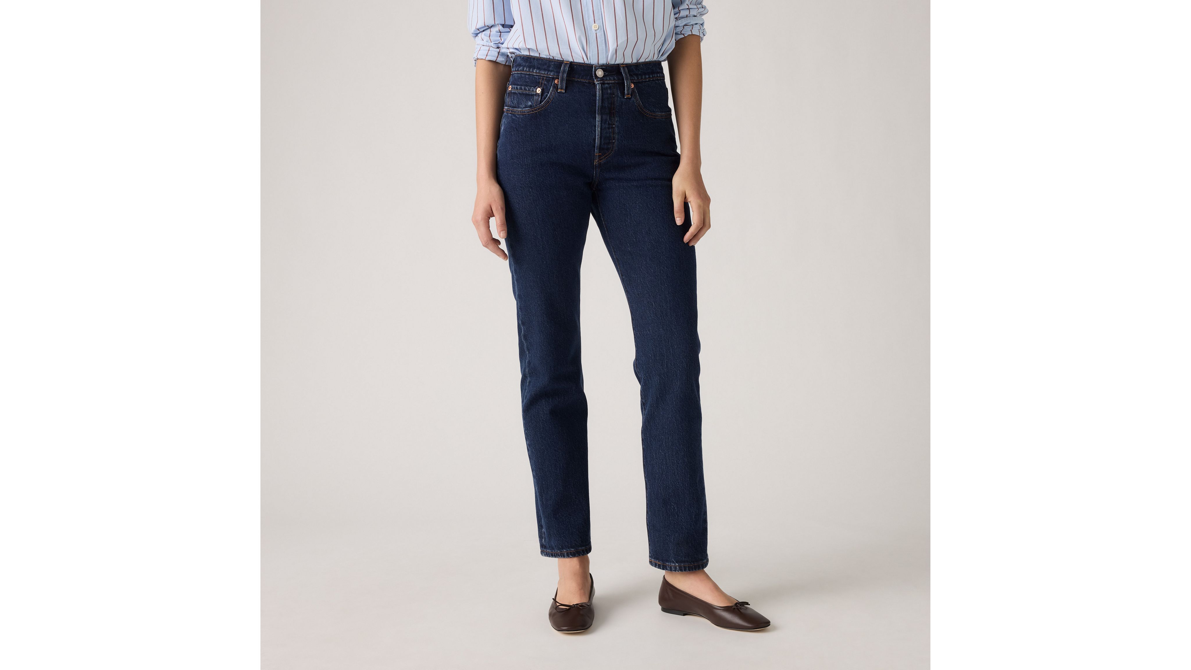 Женские джинсы 501 Original Fit Levi's, Salsa Stonewash - Dark Wash — фото 2