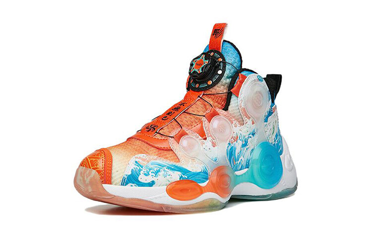 Детские баскетбольные кроссовки GS Mid-top Power Orange/Black Anta Kids — фото 3