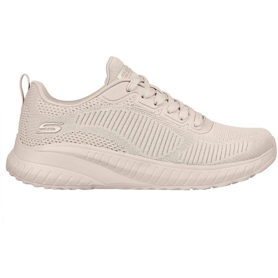Кроссовки Skechers Bobs Squad Chaos-face Off, бежевые, женские — фото 3