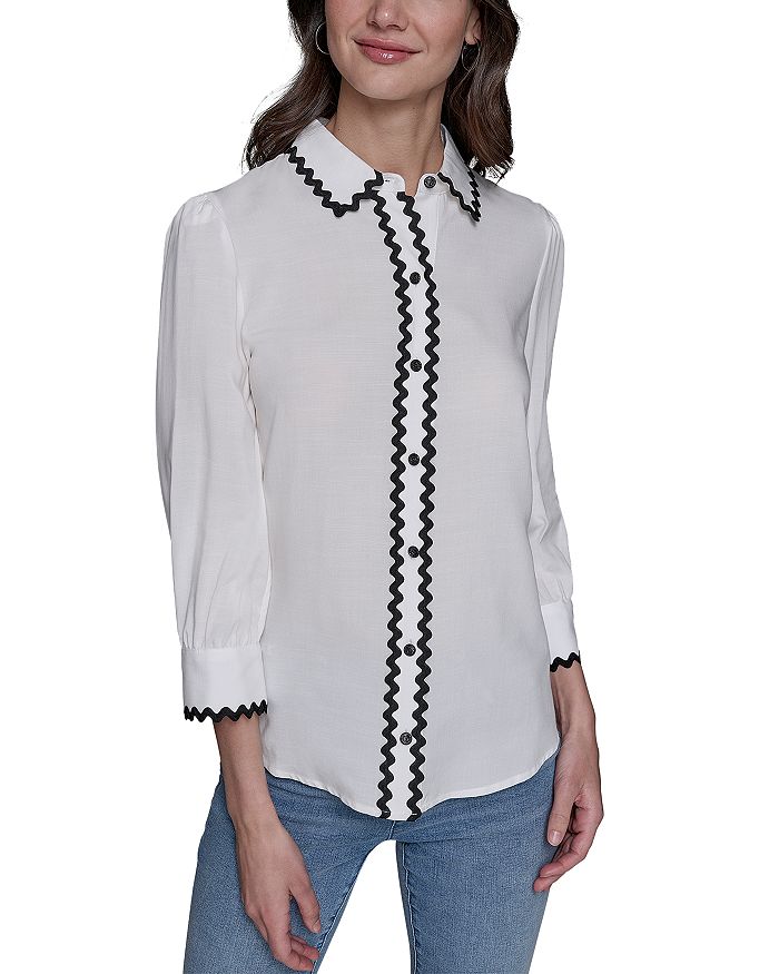 

Рубашка с воротником KARL LAGERFELD PARIS, белый