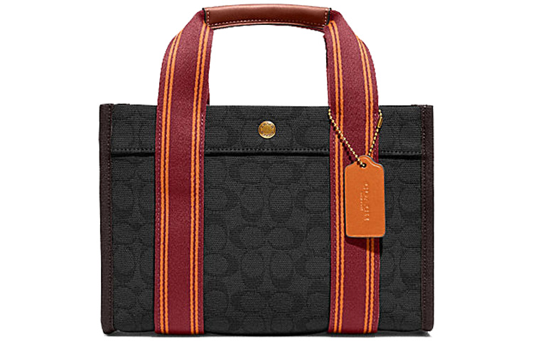 

COACH Сумка-шоппер из ткани Spin, сумка-шоппер, сумка через плечо, сумка через плечо, большого размера, женская, черного цвета