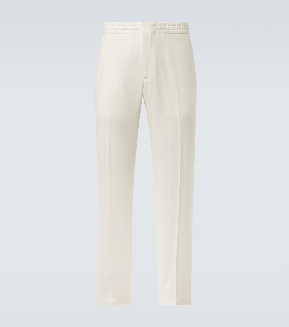 

Льняные прямые брюки Zegna, Bianco Zegna