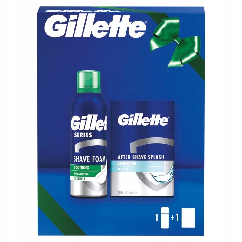 

Подарочный набор для бритья Gillette для мужчин, пена + лосьон после бритья