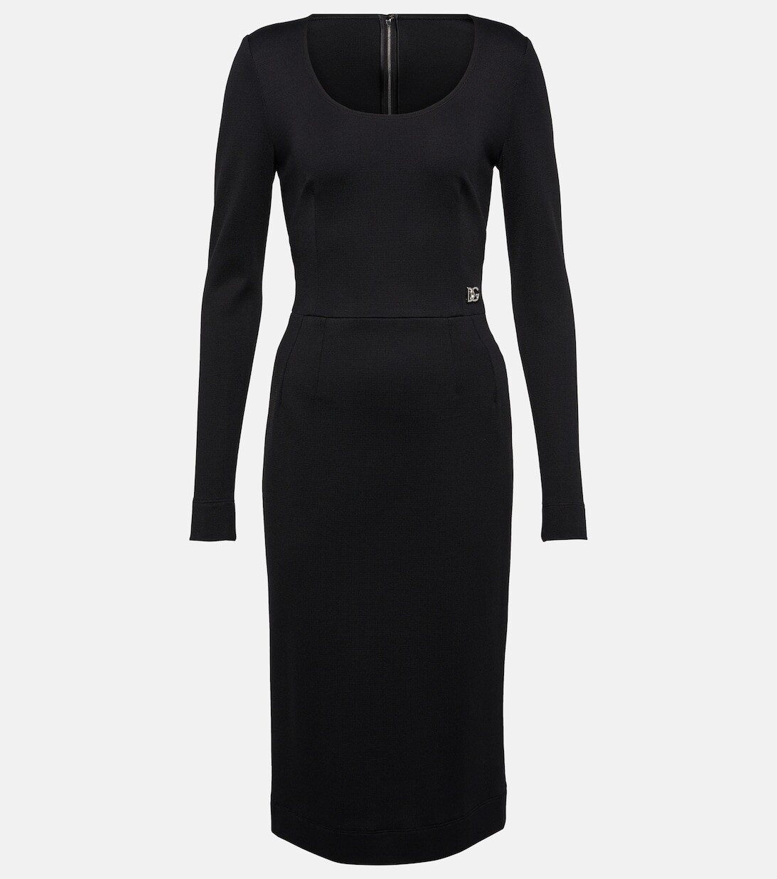 

Приталенное платье миди DOLCE&GABBANA, черный